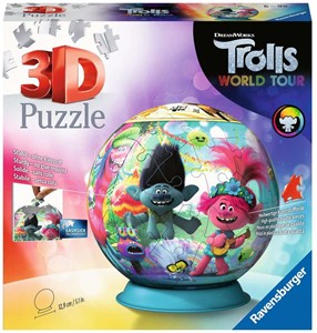 Afbeelding van het spelletje 3D Puzzel - Trolls 2 (72 stukjes)