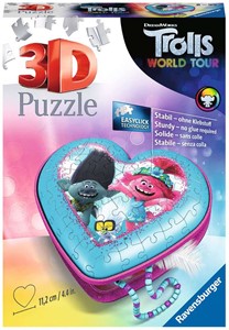 3D Puzzel - Trolls 2 Hartendoosje (54 stukjes)