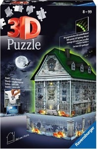 Afbeelding van het spelletje 3D Puzzel - Spookhuis (216 stukjes)