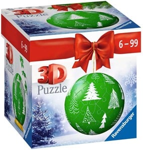 Afbeelding van het spel 3D Puzzel - Kerstbal Groen (54 stukjes)