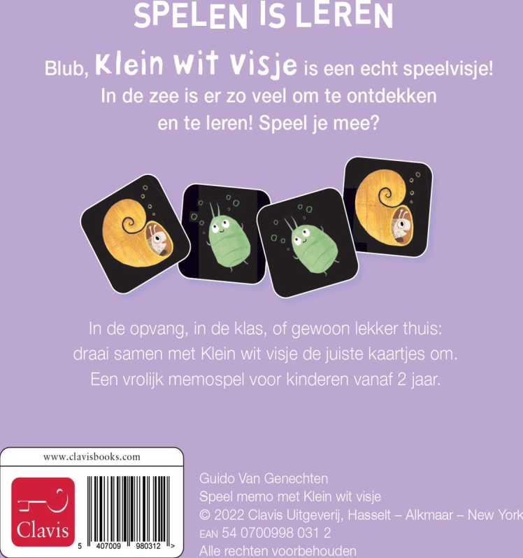 Clavis Speel met Klein Wit Visje Memo kopen bij Spellenrijk.nl