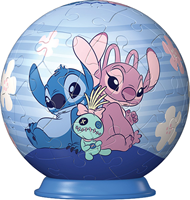 Disney Stitch, Angel and Scrump 3D Puzzelbal (55 stukjes)-2