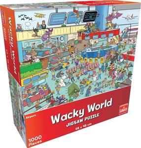 Afbeelding van het spelletje Wacky World - Airport Puzzel (1000 stukjes)