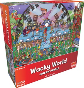 Afbeelding van het spel Wacky World - Pop Concert Puzzel (1000 stukjes)
