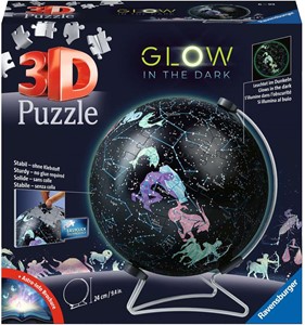Afbeelding van het spelletje Constellations Glow in the Dark 3D Puzzel (180 stukjes)