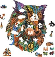 Rainbow Houten Puzzel - Piraten Kat (116 stukjes)-3