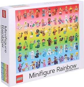 Afbeelding van het spel Lego Minifigure Rainbow Puzzel (1000 stukjes)