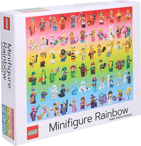 Lego Minifigure Rainbow Puzzel (1000 stukjes)