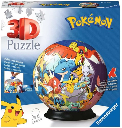 Pokemon Bal - 3D Puzzel (72 stukjes)