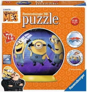 Ravensburger Puzzelbal Despicable Me 3 3D Puzzel 72 Stukjes ravensburger kopen in de aanbieding