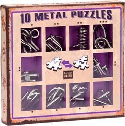 10 Metalen Puzzels Paarse Editie
