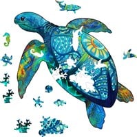 Rainbow Houten Puzzel - Zeeschildpad (125 stukjes)-2