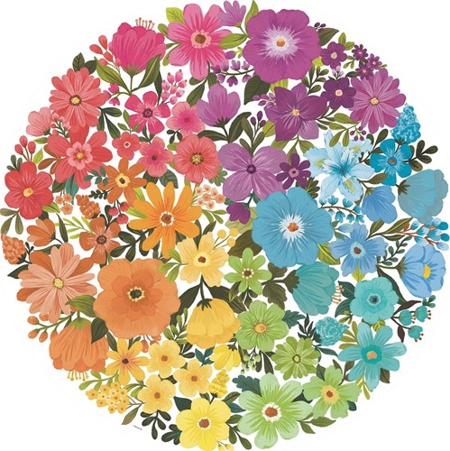 Circle of Colors - Flowers Puzzel (500 stukjes)-2