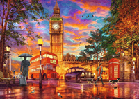 Zonsondergang op Parliament Square - Londen Puzzel (1000 stukjes)-2