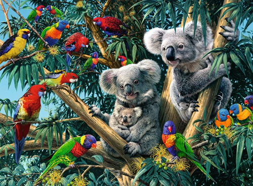 Koala's in de Boom Puzzel (500 stukjes)-2