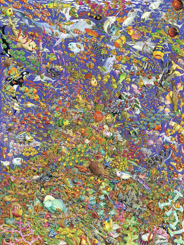 Vele Bonte Vissen Puzzel (1500 stukjes)-2