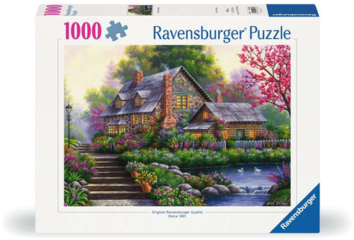 Romantische cottage Puzzel (1000 stukjes)