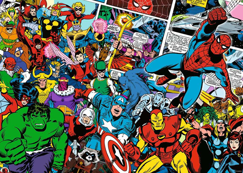 Marvel Comic Puzzel (1000 stukjes)-2
