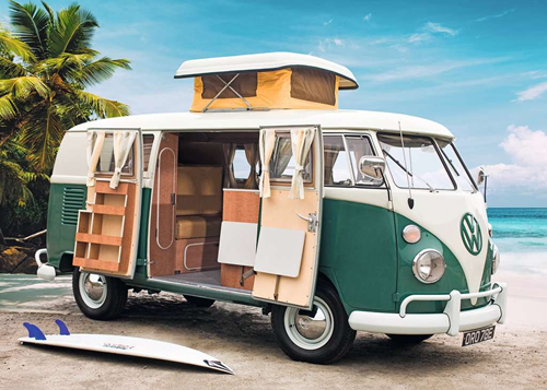 Volkswagen T1 Camper Van Puzzel (1000 stukjes)-2