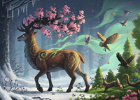 Hert van de Lente Puzzel (1000 stukjes)-2