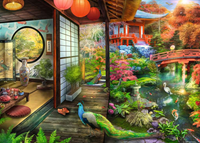 Theehuis in Japanse Tuin Puzzel (1000 stukjes)-2