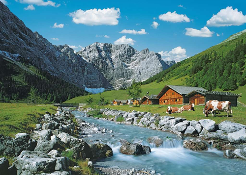 Karwendelgebergte, Oostenrijk Puzzel (1000 stukjes)-2