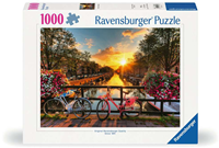 Fietsen in Amsterdam Puzzel (1000 stukjes)