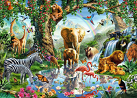 Avonturen in de Jungle Puzzel (1000 stukjes)-2