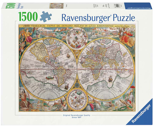 Wereldkaart 1594 Puzzel (1500 stukjes)