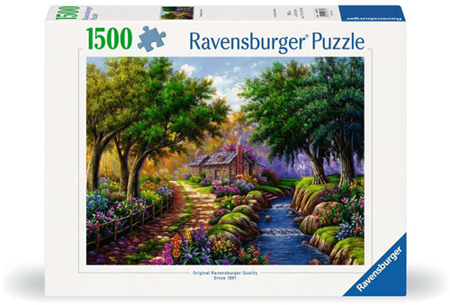 Cottage bij de Rivier Puzzel (1500 stukjes)