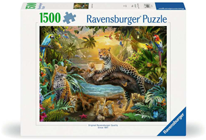 Luipaarden in de Jungle Puzzel (1500 stukjes)