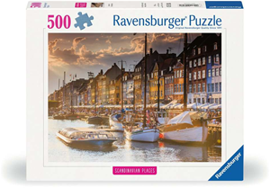 Zonsondergang in Kopenhagen Puzzel (500 stukjes)