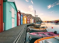 Boothuizen in Smögen, Zweden puzzel (500 stukjes) (doos beschadigd)-2