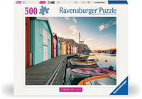 Boothuizen in Smögen, Zweden puzzel (500 stukjes) (doos beschadigd)