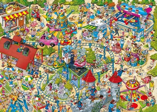 Holiday Resort 4 - The Amusement Park Puzzel (1000 stukjes)-2