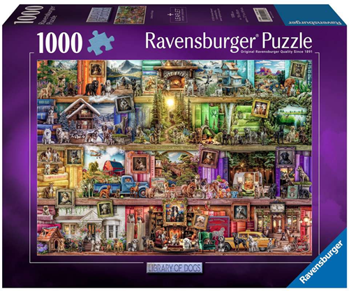 The Library of Dogs Puzzel (1000 stukjes)