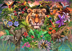 Jungle Tiger Puzzel (1000 stukjes)