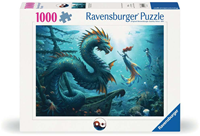 Enchanted Dephts - Dragon, Mermaid and Turtles Puzzel (1000 stukjes)