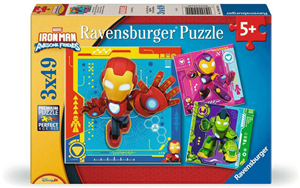 Iron Man His Awesome Friends Puzzel (3 x 49 stukjes)