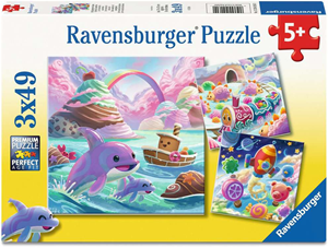 Ravensburger Candy Coastline Puzzel (3x49 stukjes)