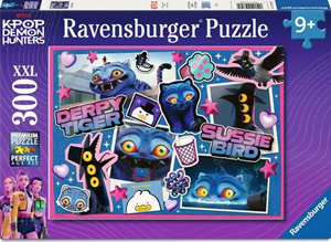Ravensburger KPop Demon Hunters - Derpy Tiger and Sussie Bird Puzzel (300 XXL stukjes)
