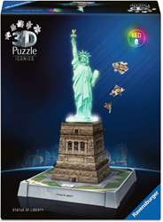 Iconics 3D Puzzel - Statue of Liberty with Lights (108 stukjes)