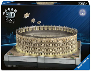 Iconics 3D Puzzel - Colosseum Rome with Light (291 stukjes)