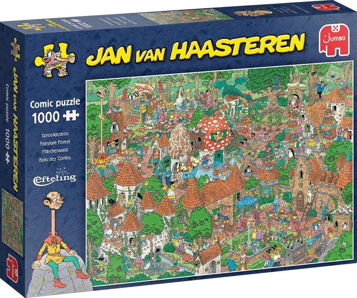 Vroegst kraai Kiwi Jan van Haasteren - Efteling Sprookjesbos Puzzel (1000 stukjes) - kopen bij  Spellenrijk.nl