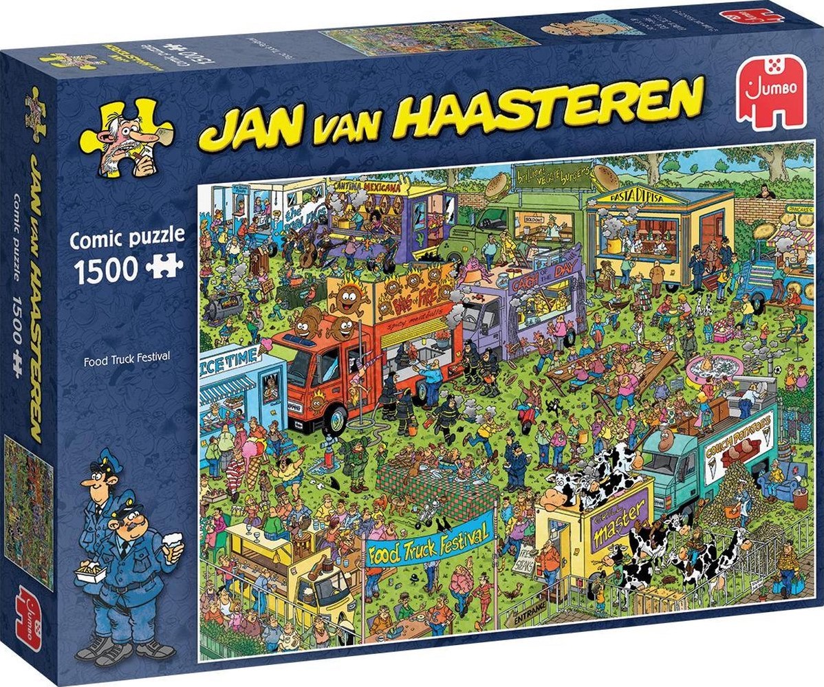 hersenen Soldaat Boodschapper Jan van Haasteren - Food Truck Festival Puzzel (1500 stukjes) - kopen bij  Spellenrijk.nl