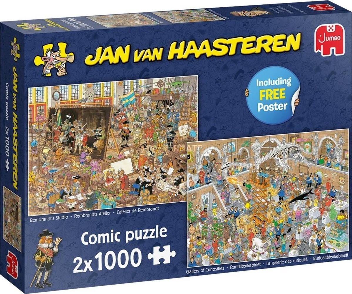 doel Verzamelen Monopoly Jan van Haasteren - Een Dagje naar het Museum Puzzel (2 x 1000 stukjes) -  kopen bij Spellenrijk.nl