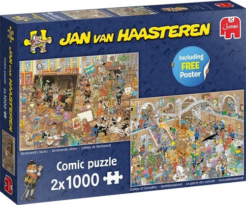 Jan van Haasteren - Een Dagje naar het Museum Puzzel (2 x 1000 stukjes)