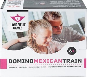 Domino Mexican Train Dubbel 12 Alluminium Koffer