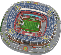 Club America Estadio Azteca 3D Puzzel (156 stukjes)-2
