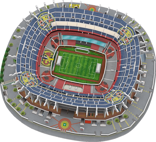 Club America Estadio Azteca 3D Puzzel (156 stukjes)-2